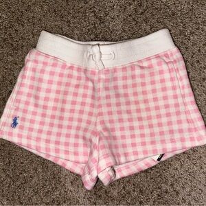 Ralph Lauren Girls Plaid Terry Shorts 3T